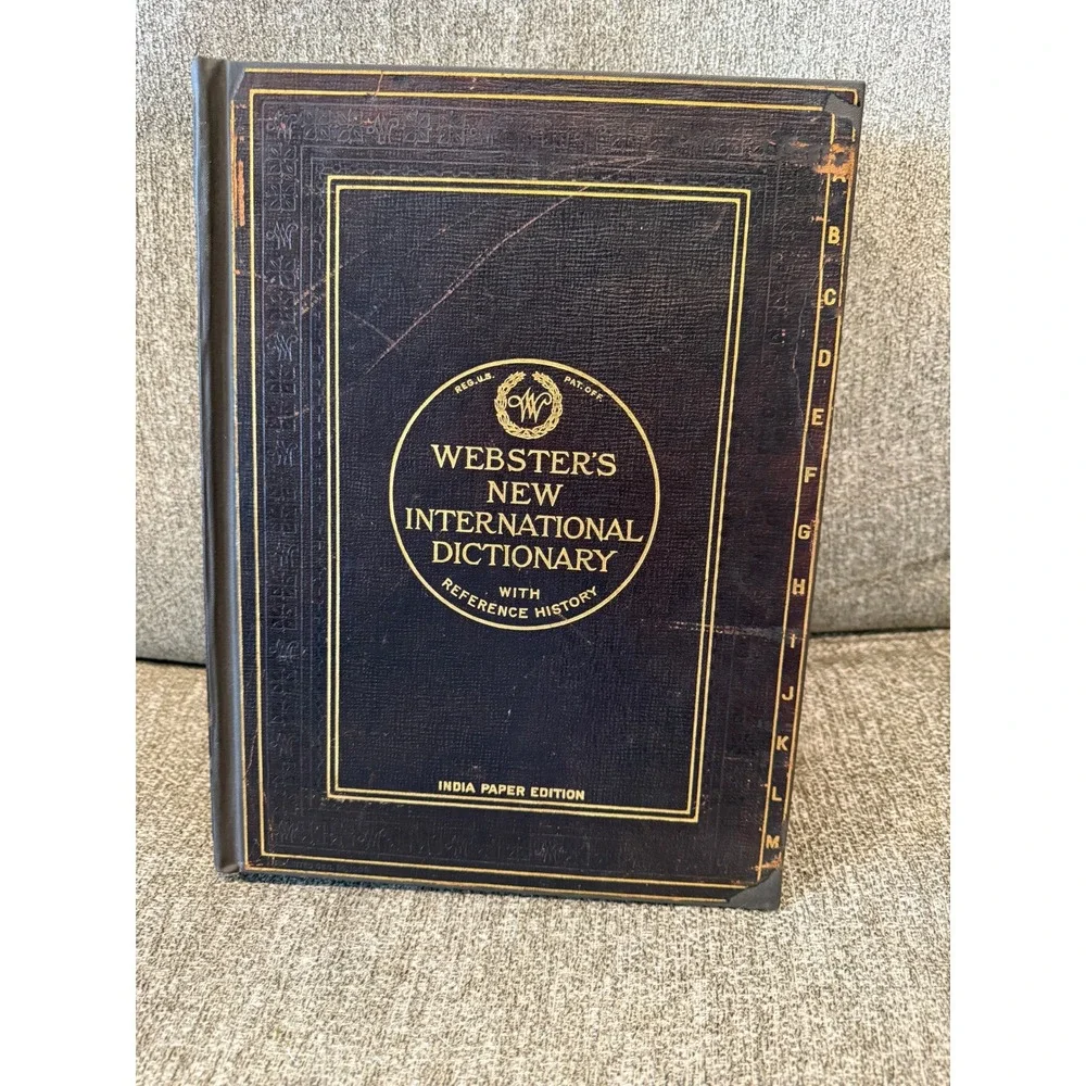 1923‎ Webster's New International Dictionary Reference History India Paper